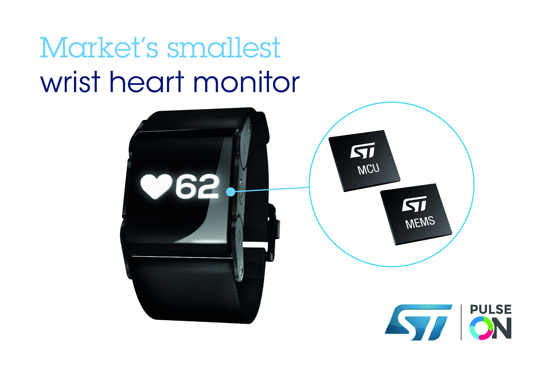 ST Chips Capture the beat in the smallest wearable heart monitor